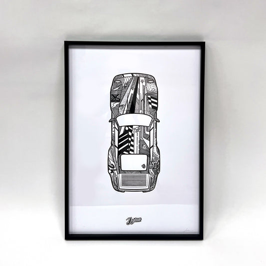 Porsche 911 Turbo (964) Art Print