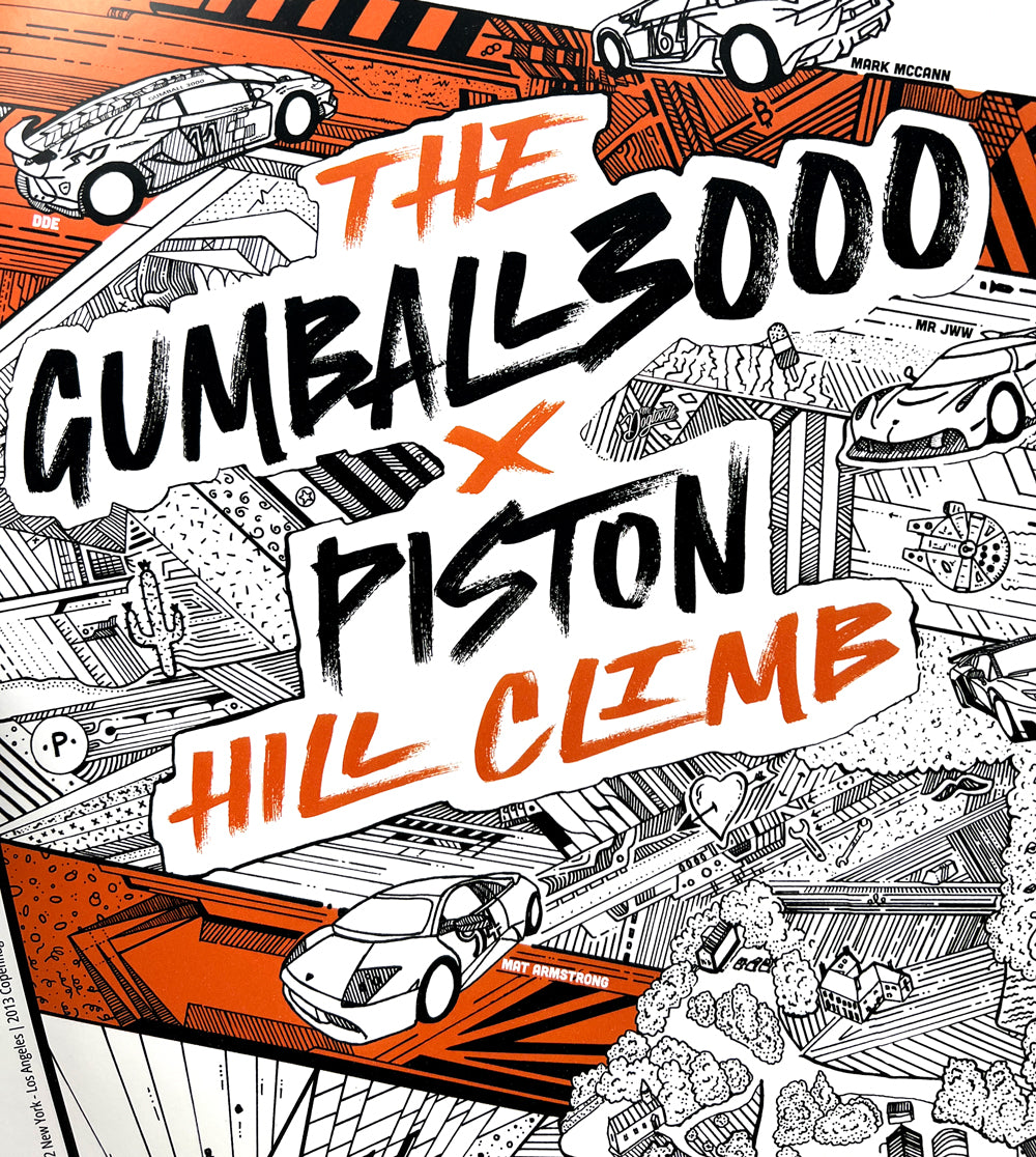 Gumball 3000 x Piston Hill Climb Poster